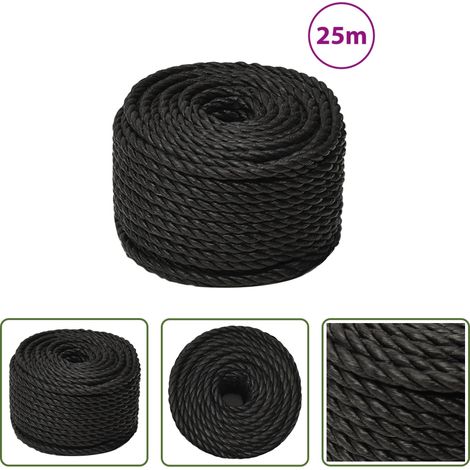 Seil - Arbeitsseil Schwarz 12 mm 25 m Polypropylen (1/5)