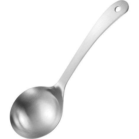 1 Cuillère à soupe, Acier inoxydable 304, Finition mate, Manche long, Cuisine maison et pro (1/5)