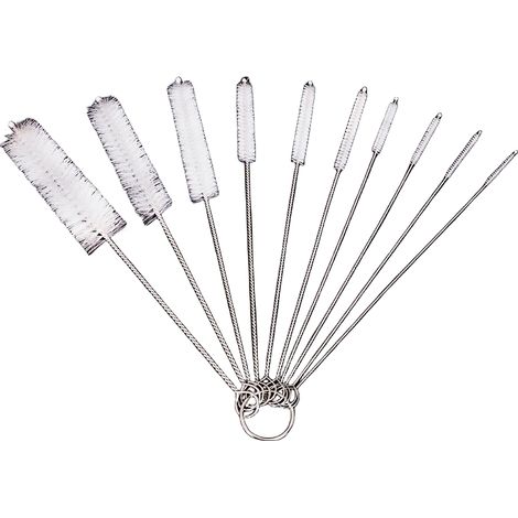 Brosses pour pailles et petits espaces - Lot de 10 blanches (1/5)