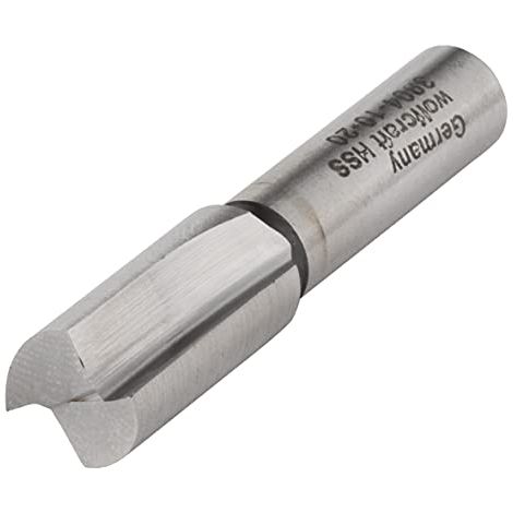 wolfcraft Fresa per scanalature HSS I 3904000 I Frese HSS in acciaio rapido ad alte prestazioni per la fresatura di legno duro, legno dolce e plastica. (1/4)