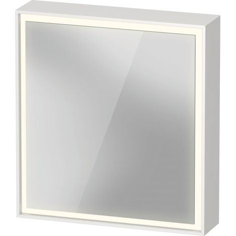 Duravit L-Cube Spiegelschrank mit LED-Beleuchtung, eine Tür,