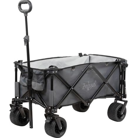 Zelsius carrello pieghevole  Grigio  Carrello da trasporto, carrello a mano, carrello da spiaggia