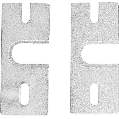 2 Stück Hotend-Aluminiumplatten, rechteckig, fixiert, für Sauerstoff-Sandstrahlen, 3D-Druckerzubehör