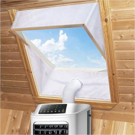 Kit Calfeutrage Climatiseur Joint de Fenêtre pour Climatiseur Mobile avec Nécessite Aucun Perçage 2 x 190 cm (1/4)