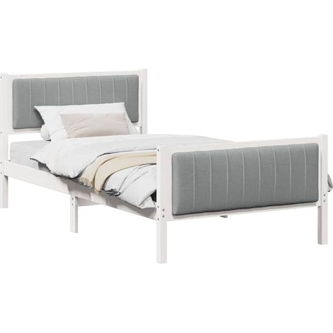 Maison Exclusive - Estructura de cama con cabecera y gris claro 1 (1/5)