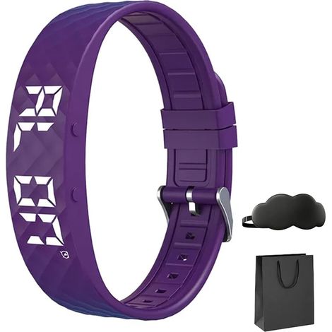 Reloj despertador vibratorio Taqavibe Wake: alarma silenciosa, despertar suave, batería de larga duración, diseño ligero y cómodo, ideal para rutinas matutinas y personas con sueño profundo (F)