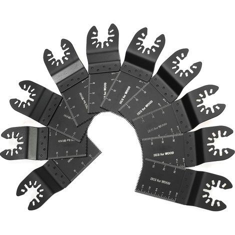 Lame De Scie - Acier Au Carbone Haut - Pour Outils Multifonctions À Mouvement Alternatif - 10 Pièces (1/5)