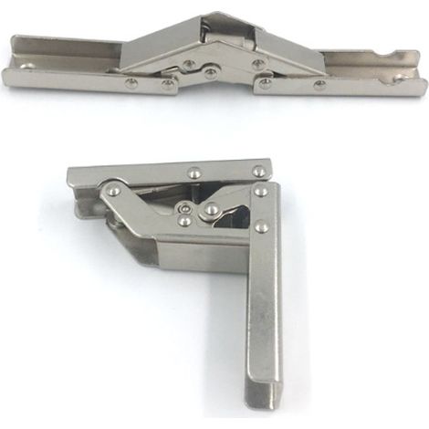 Lot de 4 Charnières 90° Réglables, Paumelles Invisibles pour Porte d'Armoire et Placard, Fermeture Douce, Angle Fixe 90 Degrés, Matériel Quincaillerie