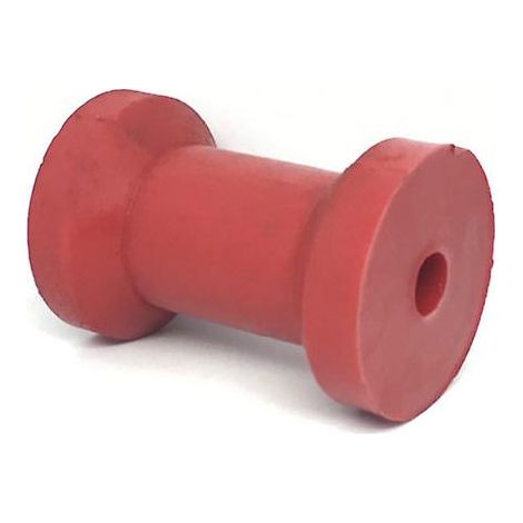 Rouleau de quille Viking en acier doux de qualité rouge, 4 1/2 pouces, alésage de 17 mm (rouge)