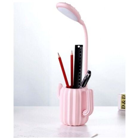 LED-Schreibtischlampe und Nachtlicht für Kinder, Lernlampe mit verstellbarem grünem Licht und Stifthalter, für Wohnzimmer, Kinderzimmer, Arbeitszimmer und Büro (Rosa) (1/3)