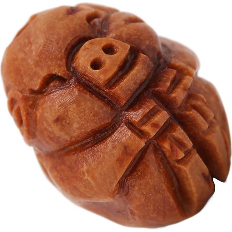 Boule de massage en bois pour main, anti-stress et bien-être, parfaite pour personnes âgées et employés de bureau. (1/5)