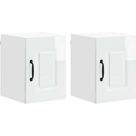 Maison Exclusive - Panneau de lave-vaisselle Kalmar 2 pcs Blanc brillant
