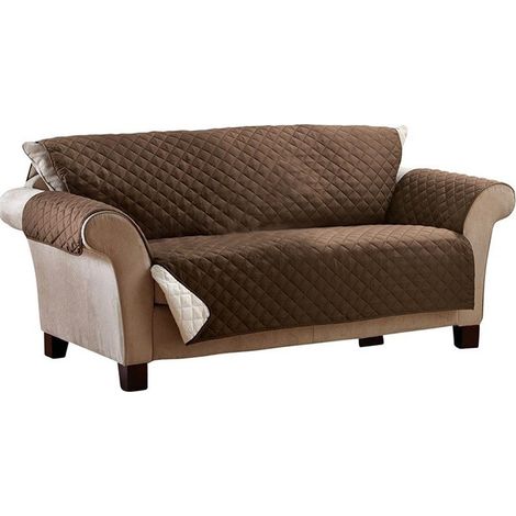 015571 Funda sofá de 2 plazas reversible con apoyabrazos - 140 X 170 CM (1/5)