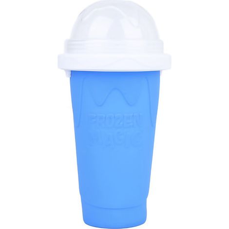 Ortviai Tasse Réfrigérante Rapide en Gel de Silice pour Slushy Maison – 400 ml, Bleue, Sans BPA