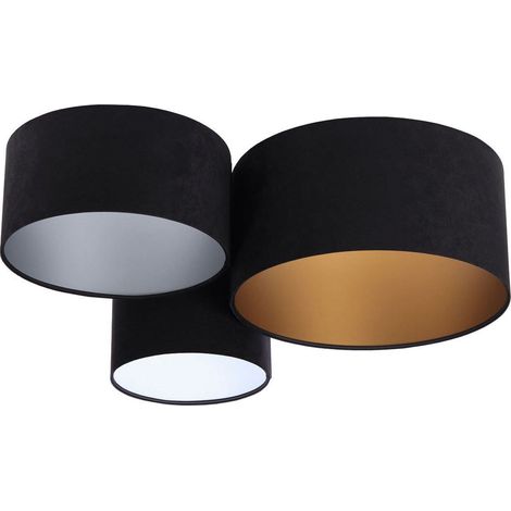 Plafonnier trio 080-03-007 - Noir, noir, blanc, argent, or (1/5)