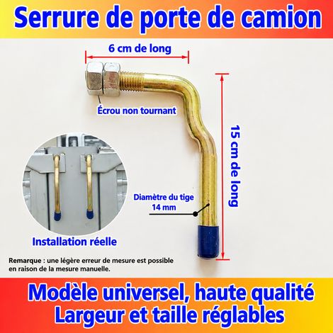 Crochet de ridelle universel pour camion et remorque modèle 14 + 6 14 6 14 × 6 × 14 cm 300 g – Livraison gratuite