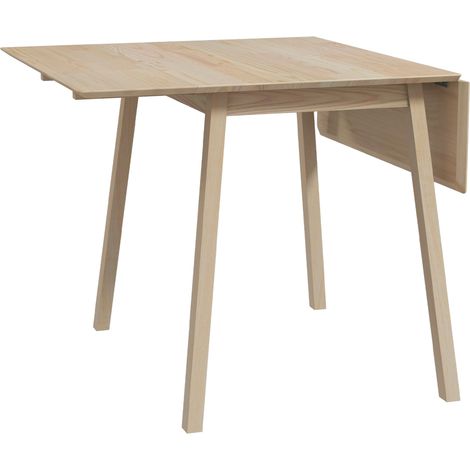 Ausziehbarer Esstisch aus Naturholz 110 x 86 x 75 cm für 2 bis 4 Personen (1/4)