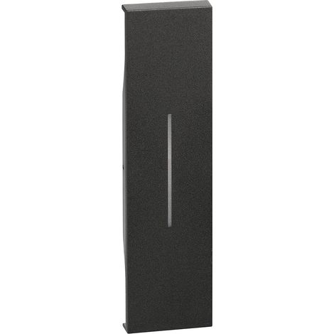 Enjoliveur Living Now pour commande d'éclairage standard ou lumineuse 1 module noir mat BTICINO BTKG01