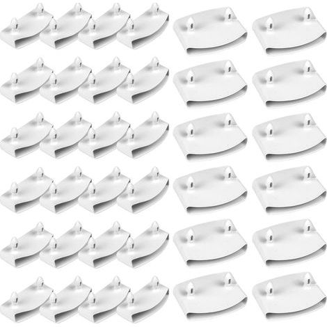 Keyoung – Confezione da 36 tappi terminali per doghe per reti da letto da 54 mm – Supporti in plastica ad alta densità – Fissaggio rapido per reti da letto in legno e metallo (1/5)