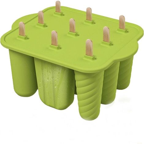 Moldes de silicona para hielo, Tres formas diferentes, Moldes de silicona para hielo, Juego de moldes reutilizables para paletas (1/5)