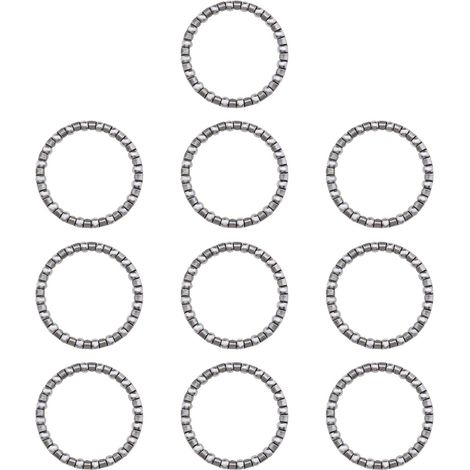 10pcs Roulement à Billes Vélo Casque Roulement avec 20 Billes Direction Roulements pour Vélos de Montagne Pignon Fixe Vélo Manivelle Pédalier (1/5)