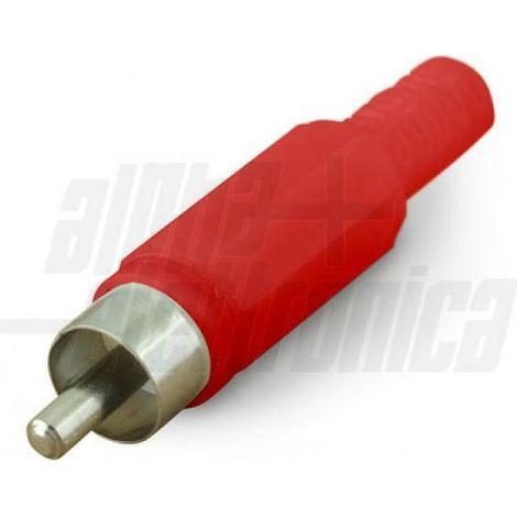 Alpha elettronica 2 spine coassiali rca rosse con guidacavo 17-10 17-10/b2 (1/2)