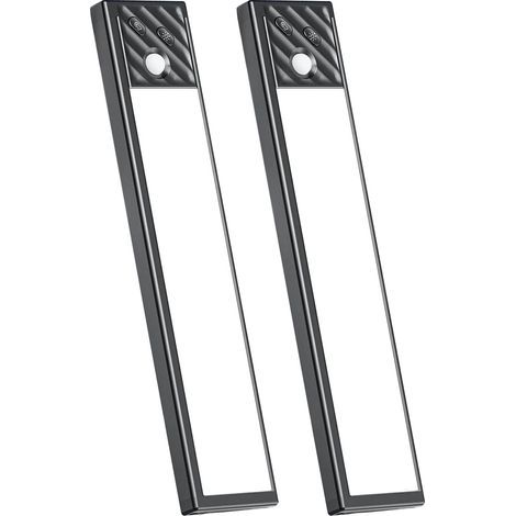 Lampe à induction pour armoire - Ultra-mince, intelligente- Lampe à chargement magnétique pour armoire-40 LED(noir) (1/5)