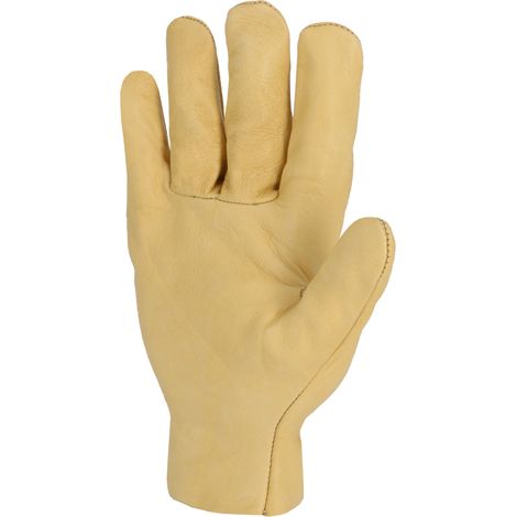 Gant tout fleur bovin beige souple Serrage élastique - SINGER - 50GB  T10