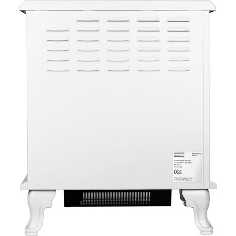 Electric Fireplace 2000W, Adjustable Heat, 60x28x50cm, White (1/4)