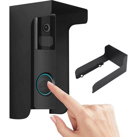 1 Boîtier De Sonnette,Acier Noir,Anti-Pluie Et UV,Protection Solaire,Cover Dispositif,Pour Porte Entrée Porche (1/5)