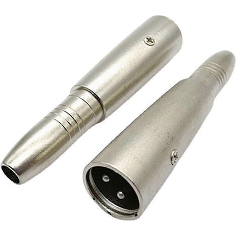 Adaptateur audio polyvalent 3 broches mâle vers 6,35 mm femelle pour home cinéma (1/4)