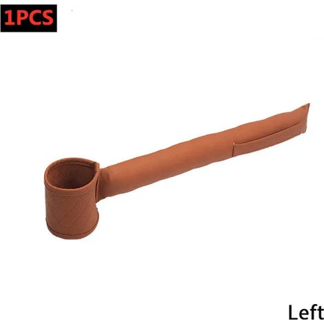 (Marron Droit 1 pièce) Coussinet de remplissage en cuir PU pour poche latérale de siège auto, compatible avec les petits porte-gobelets, les poches latérales et les espaces pour téléphone, portefeuill (1/5)