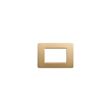 Placca 2P Scatola Tonda Gold Matix ( BTICINO cod. AM4802GL )