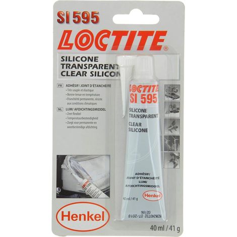 SI 595 Silicone acétique transparent, Tube de 40 ml (1/3)