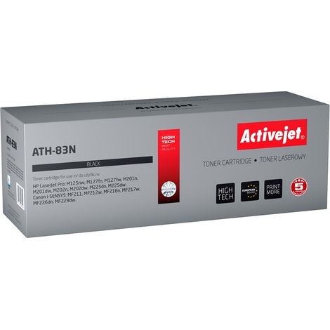 Toner Activejet ATH-83N (remplacement pour HP 83A CF283A, Canon CRG-737 Supreme 1500 pages noir)