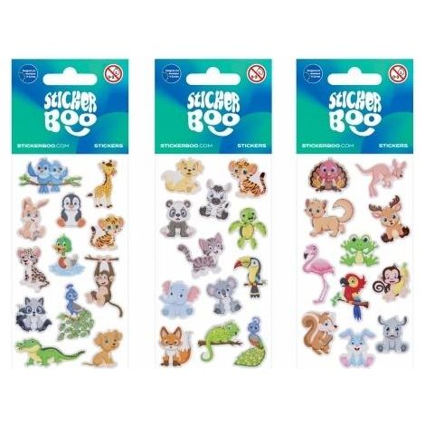 Autocollants BOO Animaux mignons assortis