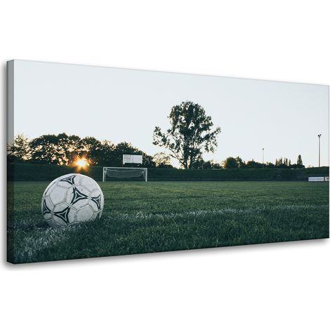 Leinwanddruck Jugendfußball 80x40 cm