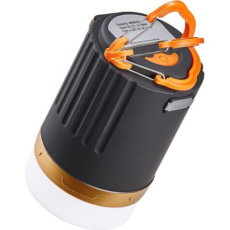 Lampe rechargeable LED multifonctionnelle avec chargeur de téléphone, étanche, design magnétique, éclairage d'urgence et activités de camping (1/5)