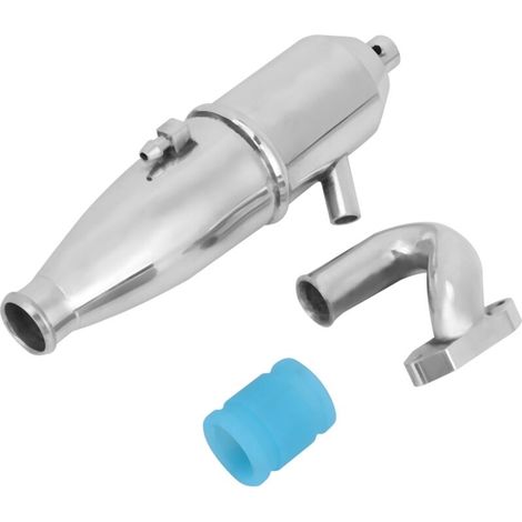 Tuyau d'échappement latéral en aluminium pour voiture RC HSP 1/10, pièces moteur buggy et camion (1/5)