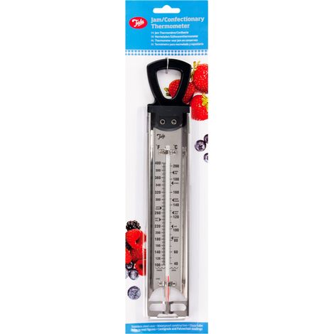 Thermomètre à Confiture Inox Thermomètre Sucre avec Graduations 40°C à 200°C Sans Mercure Thermomètre Cuisine Lisible pour Confiture Caramel et Friture 39,5 cm (1/5)