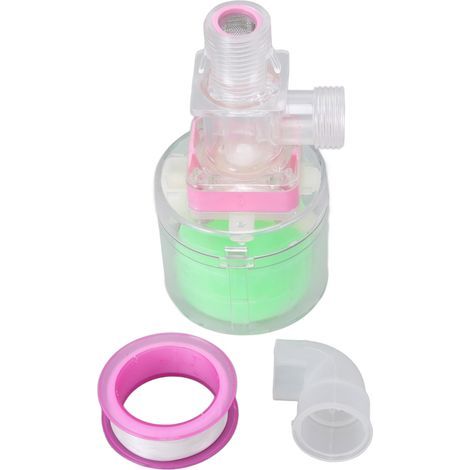 Vollautomatisches, transparentes Wasserhebel-Steuerventil, Kunststoff-Drehtellerbehälter, G1/2-Schwimmerkugelventil, Wassereinlass oben (1/5)