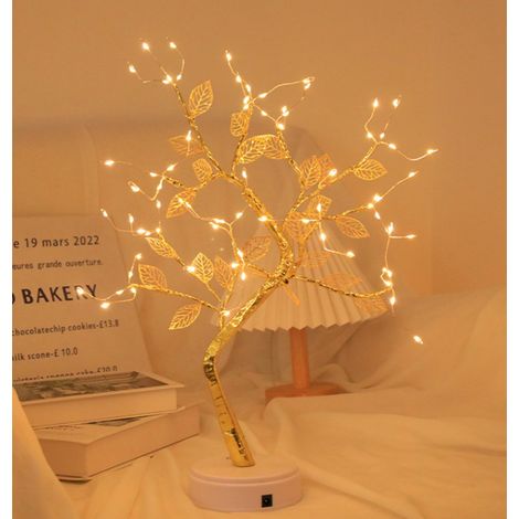 Twinkling Boom - Illuminazione per albero di Natale piccola, luce bianca calda - Lampada per albero con filo di rame - Lampada a LED per albero - Luci per albero - Luce notturna a LED per albero (1/4)