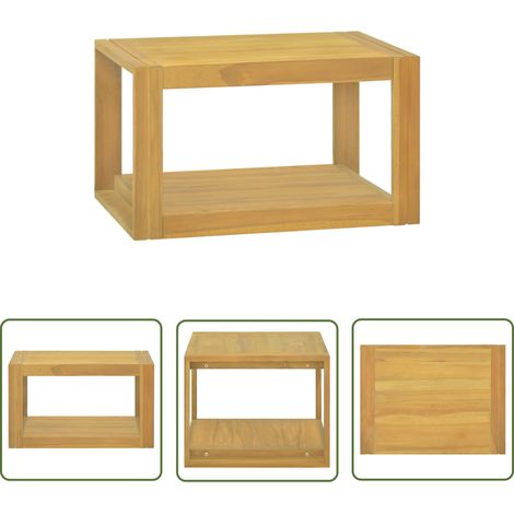 Armoire murale de salle de bain Moderne - Placard de Rangement - 60x45x35 cm Bois de teck solide Chic-165294 (1/5)
