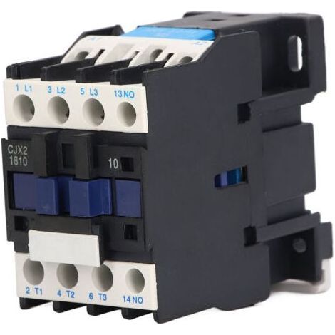 Contacteur AC - CJX2 1810 - 220V AC 18A - Normalement Fermé - Fixation Vis M5 - Alliage Argenté - 1 Pièce (1/5)