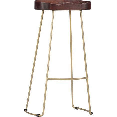 Maison Exclusive - Gavin Barhocker 2 Stk. Massivholz Mango