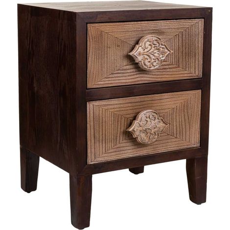 Mesita de madera marrón 45x40x60 (1/5)