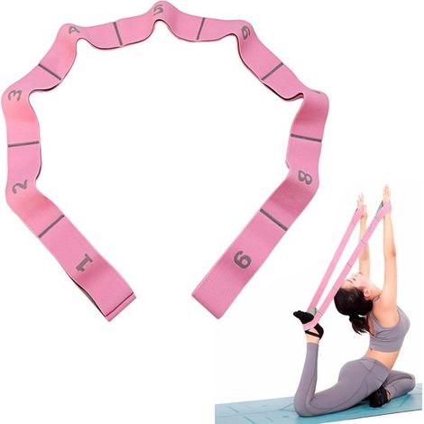 Bandas elásticas de resistencia para fitness y yoga: banda elástica para flexibilidad y recuperación.