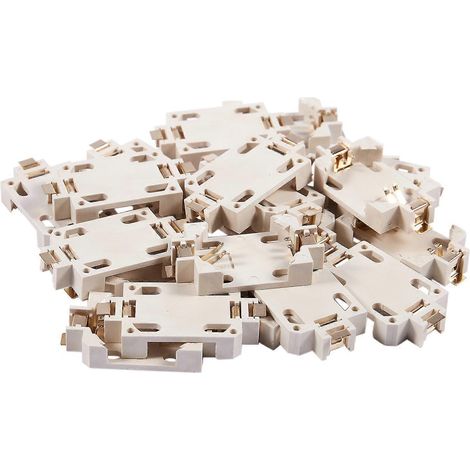 Lot de 20 porte-piles bouton CR2032 SMD blancs (1/5)