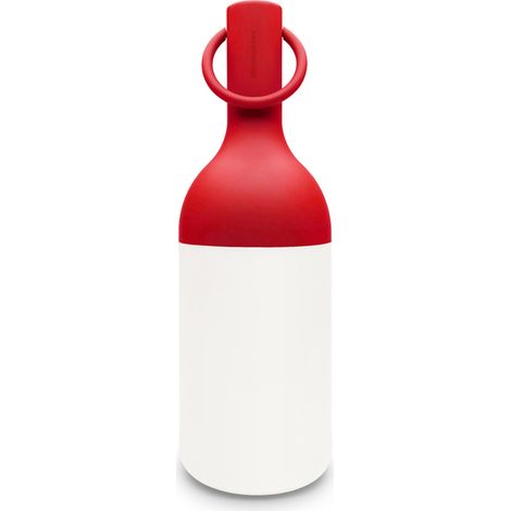Lámpara portátil Elo de plástico rojo (1/4)