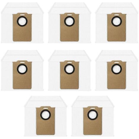 Lot de 8 sacs �� poussi��re pour aspirateurs Monsga MS1 MAX / Ultenic T10 Lite / Liectroux M70 Pro / BPMIO B15 Plus / Lubluelu L15 Plus